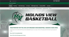 Desktop Screenshot of moundsviewbasketball.com