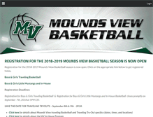 Tablet Screenshot of moundsviewbasketball.com